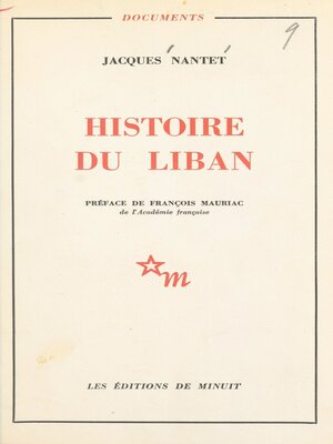 cover image of Histoire du Liban